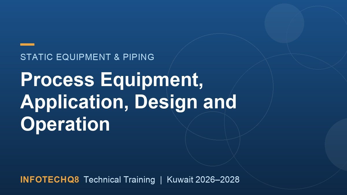 Process Equipment, Application, Design and Operation