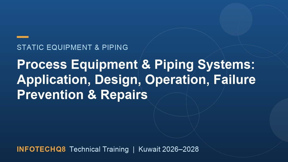 Process Equipment & Piping Systems: Application, Design, Operation, Failure Prevention & Repairs