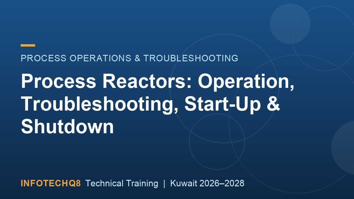 Process Reactors: Operation, Troubleshooting, Start-Up & Shutdown