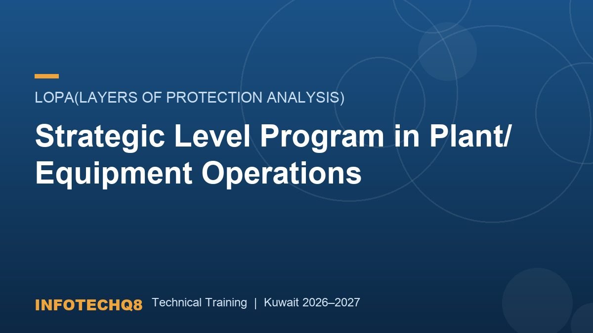 Strategic Level Program in Plant/ Equipment Operations